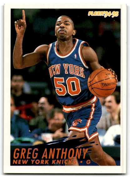 1994-95 Fleer Greg Anthony New York Knicks #147