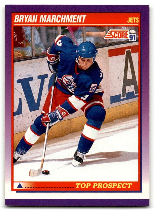 1991-92 Score American Bryan Marchment Rookie Winnipeg Jets #314