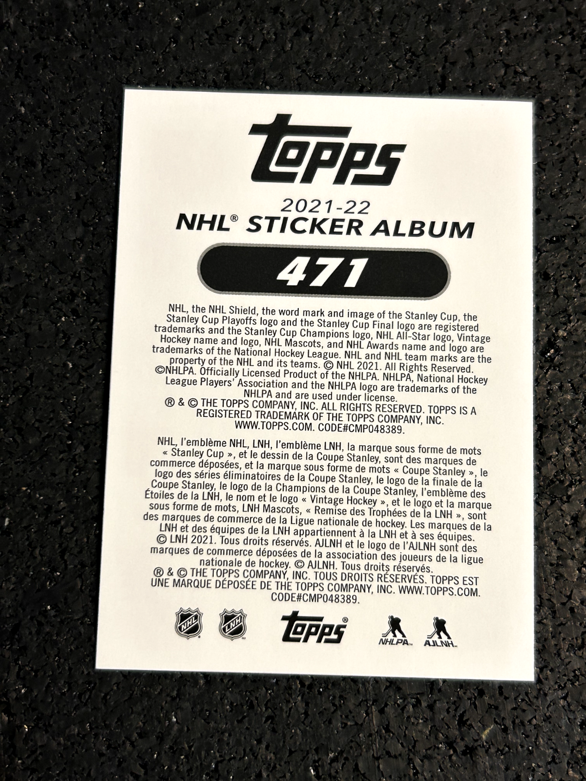 2021-22 Topps NHL Stickers #471 Colton Parayko - St-Louis Blues