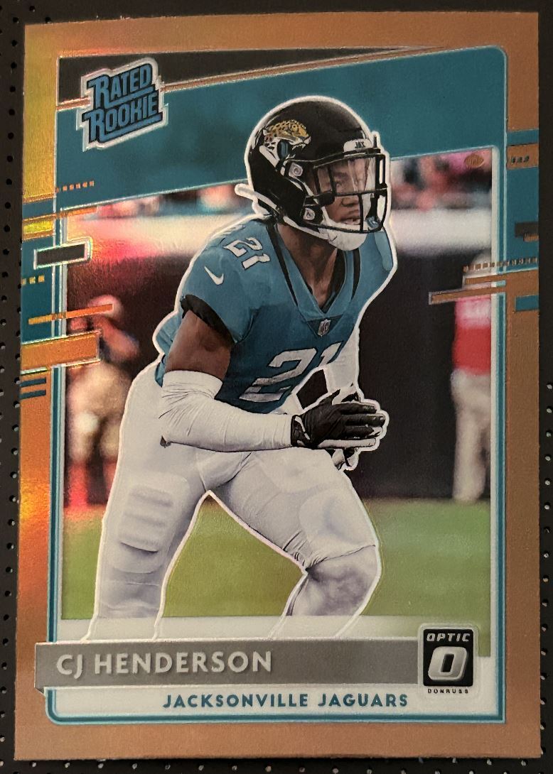 2020 Donruss Optic Bronze CJ Henderson Rookie Jacksonville Jaguars #198 Parallel