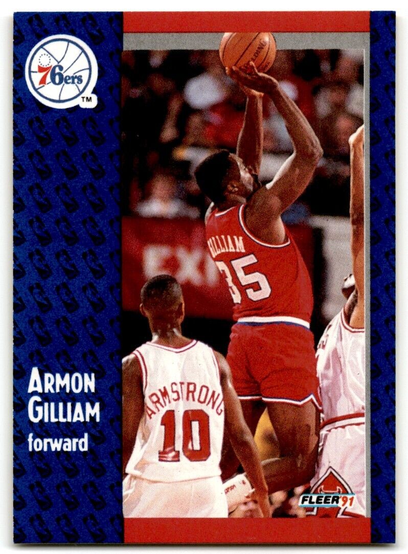 1991-92 Fleer Armon Gilliam Philadelphia 76ers #153