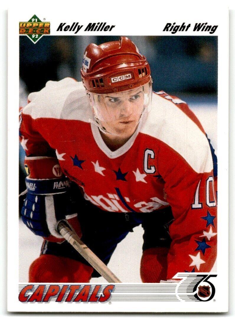 1991-92 Upper Deck Kelly Miller Washington Capitals #133