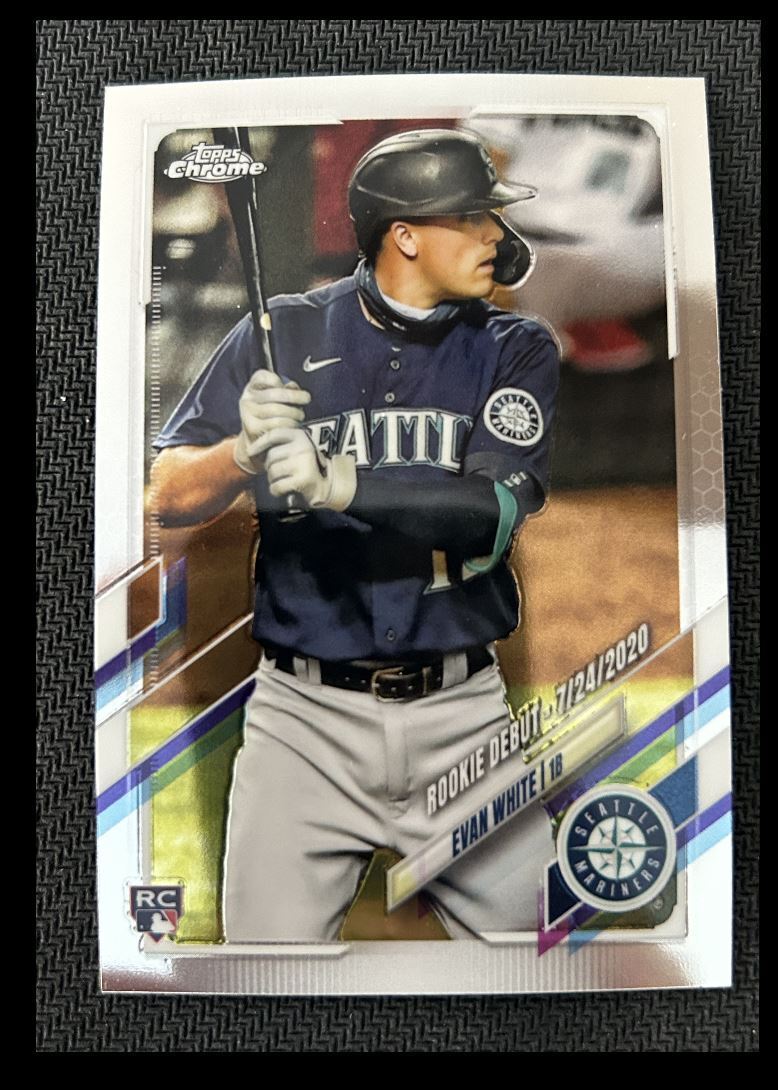 2021 Topps Chrome Update Evan White Seattle Mariners #USC46