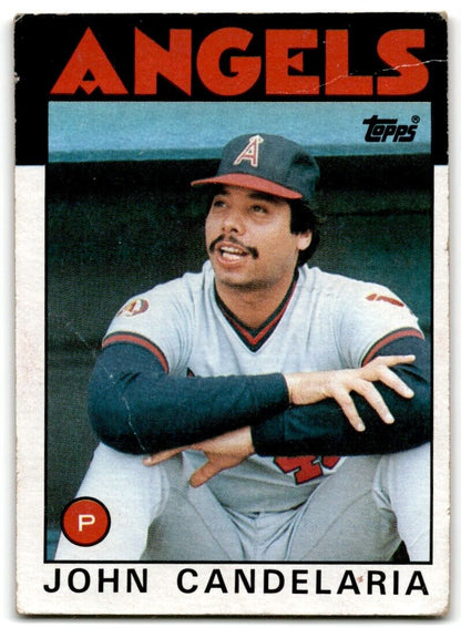 1986 Topps John Candelaria California Angels #140