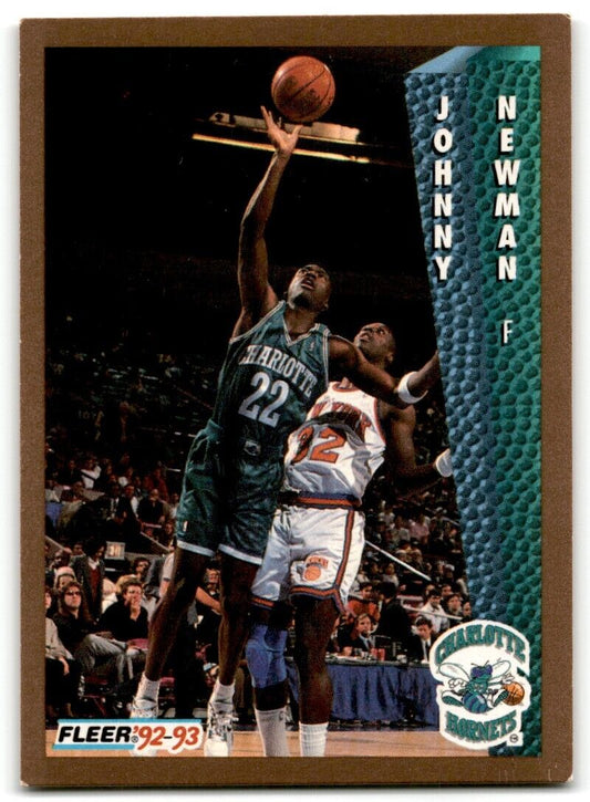 1992-93 Fleer Johnny Newman Charlotte Hornets #26