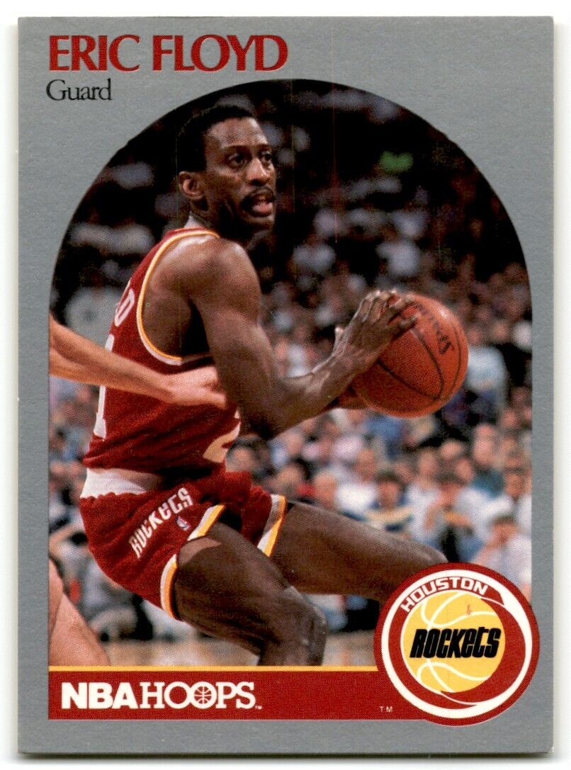 1990-91 Hoops Eric Floyd Houston Rockets #124