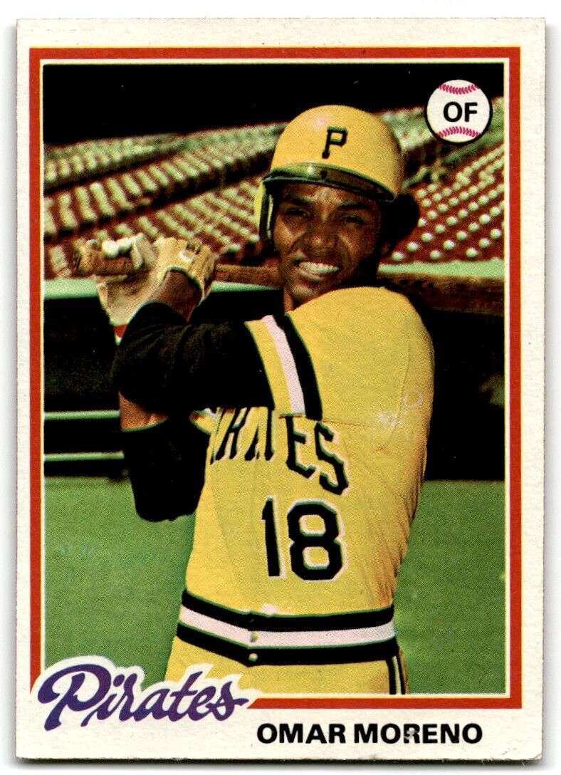 1978 Topps Omar Moreno Pittsburgh Pirates #283