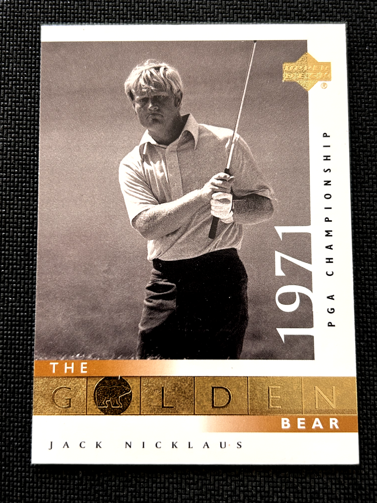 Jack Nicklaus 2001 Upper Deck Golf The Golden Bear #114 1971 PGA Championship