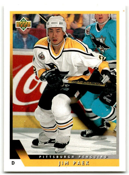 1993-94 Upper Deck Jim Paek Pittsburgh Penguins #192