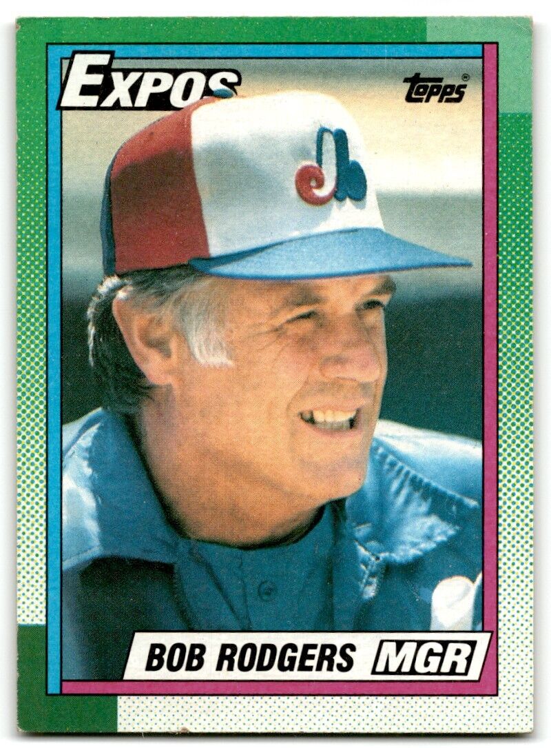 1990 Topps Bob Rodgers Montreal Expos #81