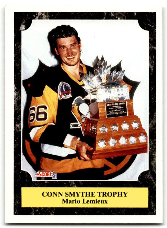 1991-92 Score Canadian English Mario Lemieux (Conn Smythe Trophy) Pittsburgh