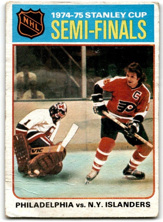 1975-76 Topps 1974-75 Stanley Cup Semi-Finals Philadelphia Flyers/New York