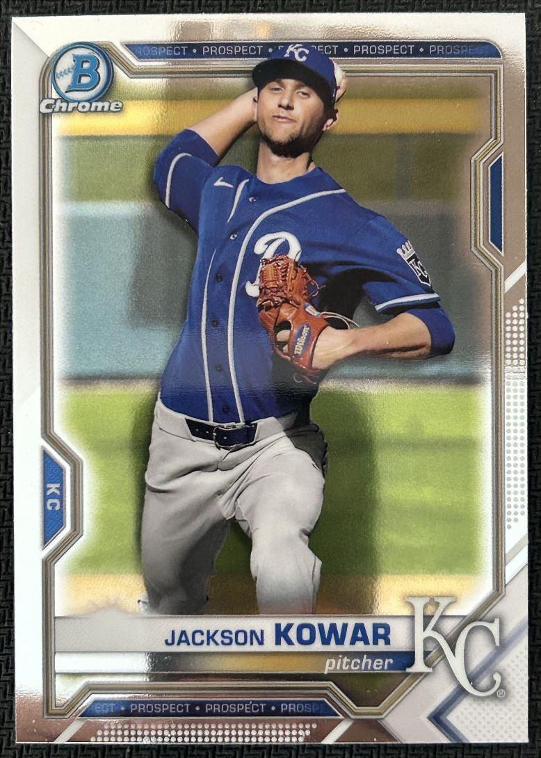 2021 Bowman Chrome Prospects Jackson Kowar Kansas City Royals #BCP-43