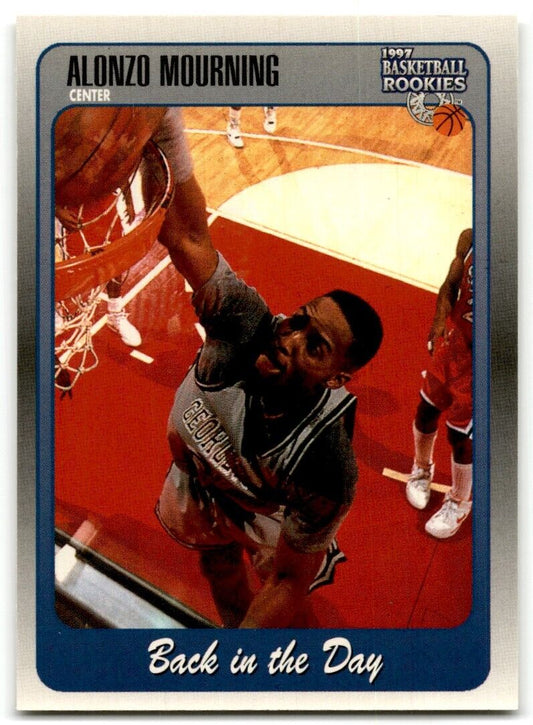 1997-98 Score Board Rookies Alonzo Mourning Georgetown Hoyas #96