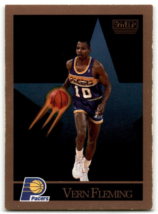 1990-91 SkyBox Vern Fleming Indiana Pacers #114