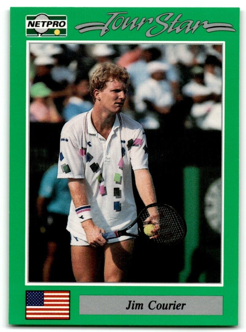 1991 Protennis player Cards Netpro Tour Star Jim Courier #28