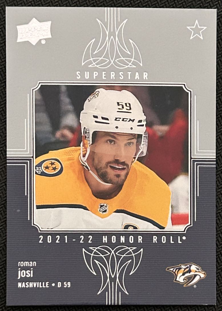 2021-22 Upper Deck Honor Roll Roman Josi Nashville Predators #HR-77