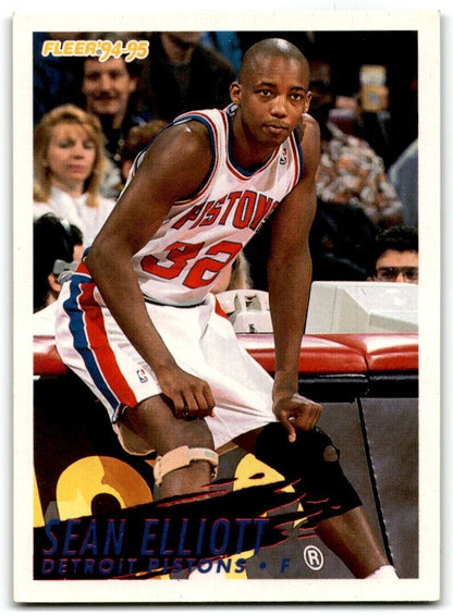 1994-95 Fleer Sean Elliott Detroit Pistons #66