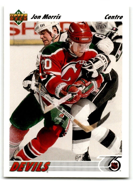 1991-92 Upper Deck French Jon Morris New Jersey Devils #216