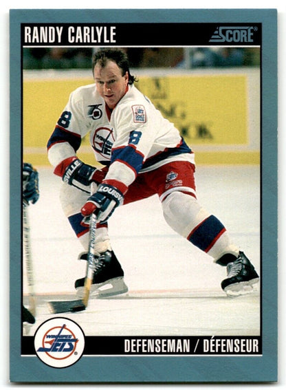 1992-93 Score Randy Carlyle Winnipeg Jets #167