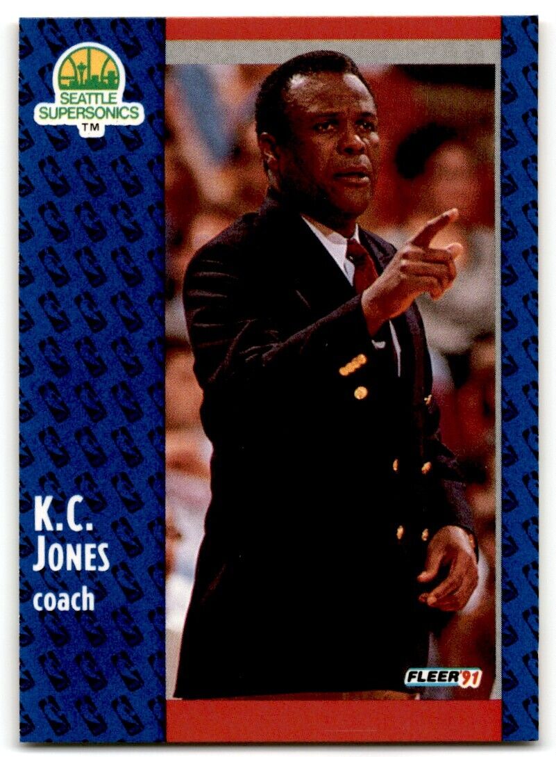 1991-92 Fleer K.C. Jones Seattle SuperSonics #191