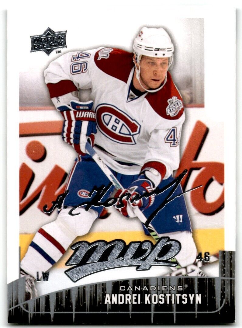 2009-10 Upper Deck MVP Andrei Kostitsyn Montreal Canadiens #140