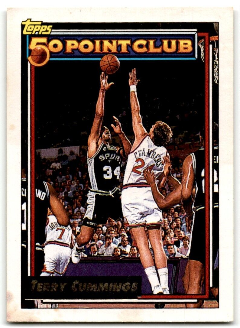 1992-93 Topps Gold Terry Cummings San Antonio Spurs #209