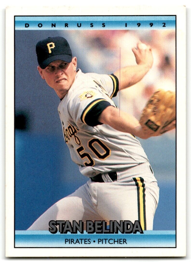 1992 Donruss Stan Belinda Pittsburgh Pirates #501