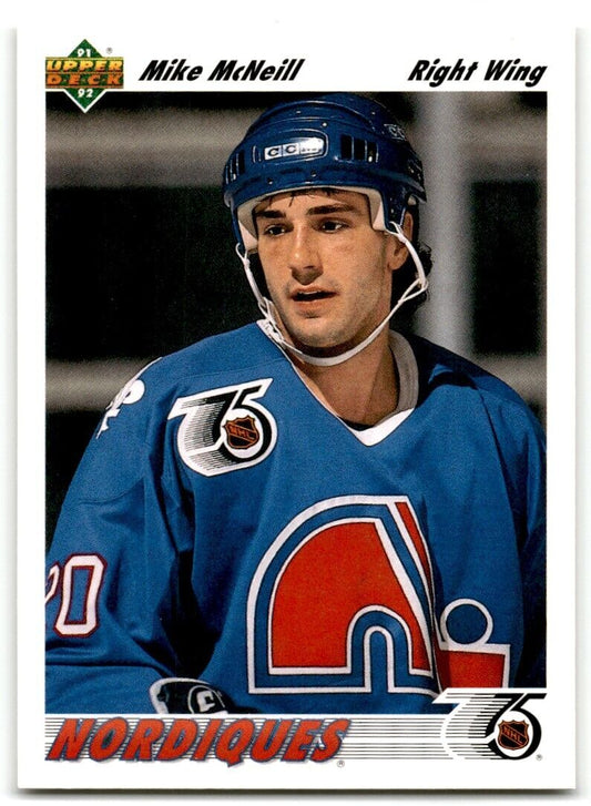 1991-92 Upper Deck Mike McNeill Quebec Nordiques #524