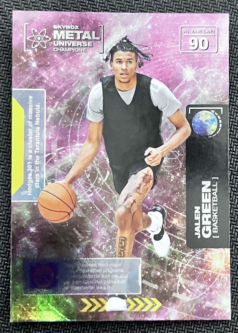 2021-22 Skybox Metal Universe Championship Preview Jalen Green Rookie #90