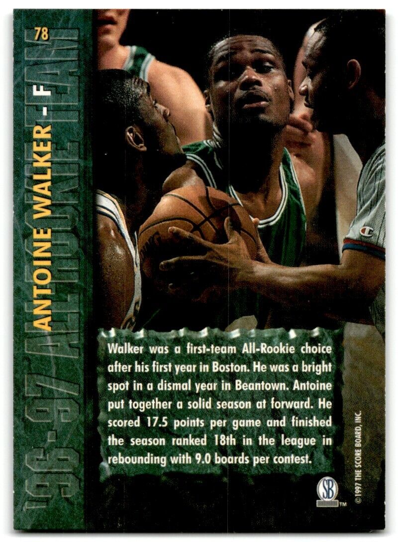 1997-98 Score Board Rookies Antoine Walker Boston Celtics #78