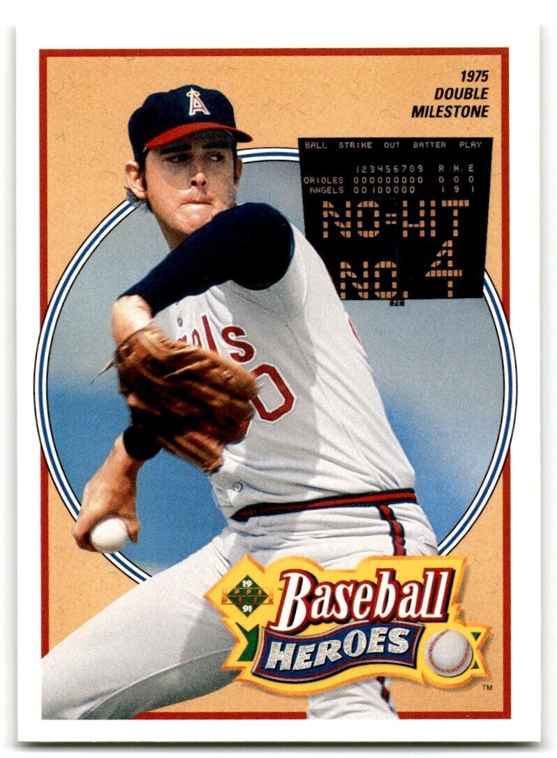 1991 Upper Deck Baseball Heroes Nolan Ryan Nolan Ryan California Angels #12