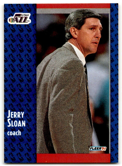 1991-92 Fleer Jerry Sloan Utah Jazz #202