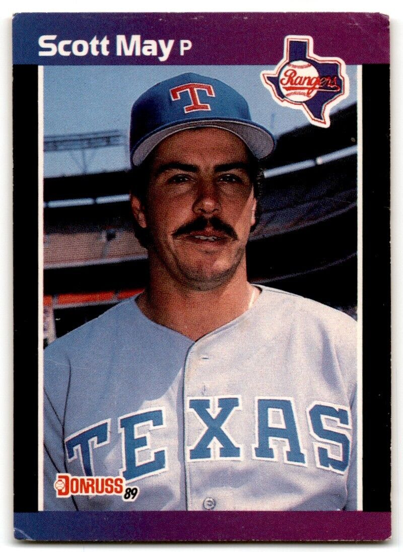 1989 Donruss Scott May Texas Rangers #636