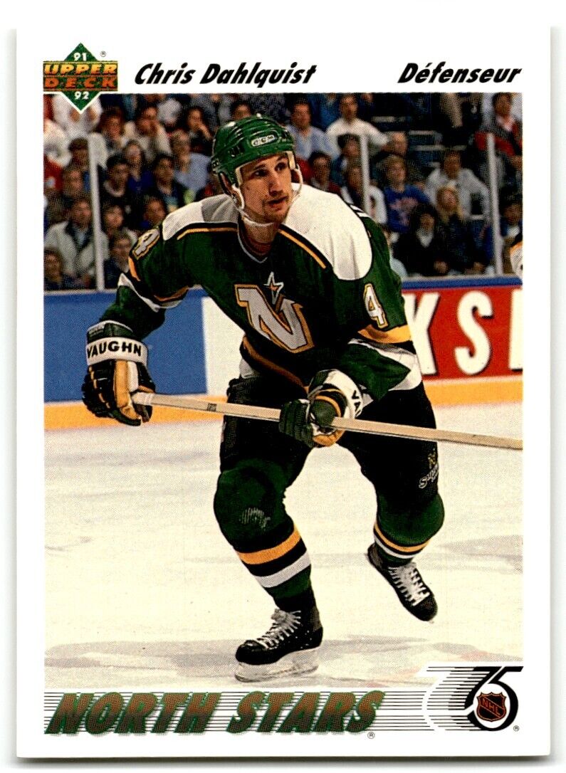 1991-92 Upper Deck Chris Dahlquist Minnesota North Stars #307