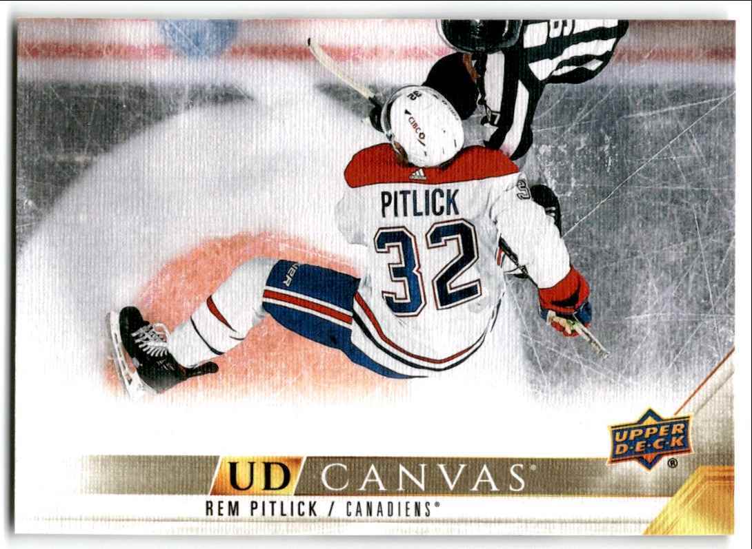 2022-23 Upper Deck UD Canvas Rem Pitlick Montreal Canadiens #C43