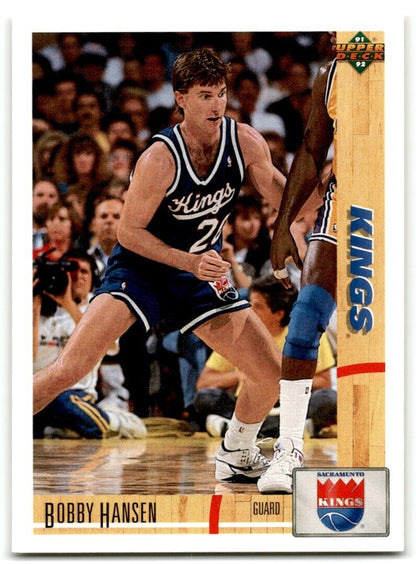 1991-92 Upper Deck Bobby Hansen Sacramento Kings #318