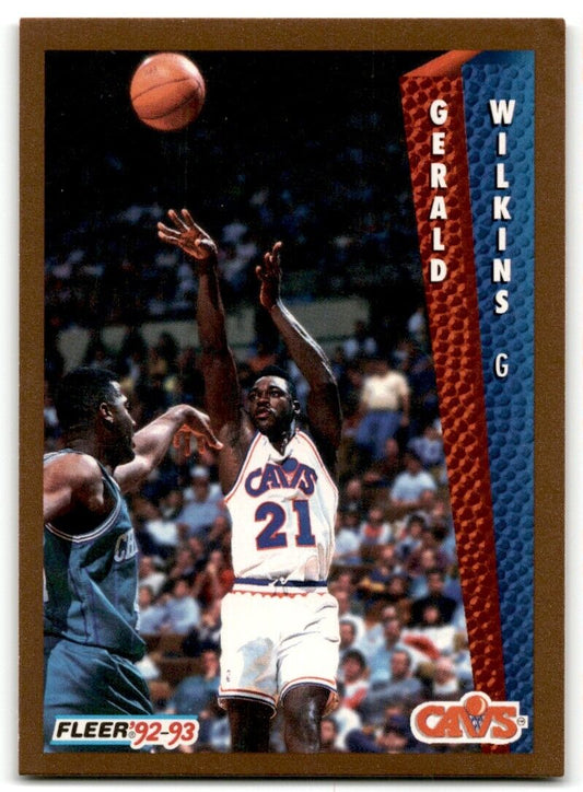 1992-93 Fleer Gerald Wilkins Cleveland Cavaliers #320