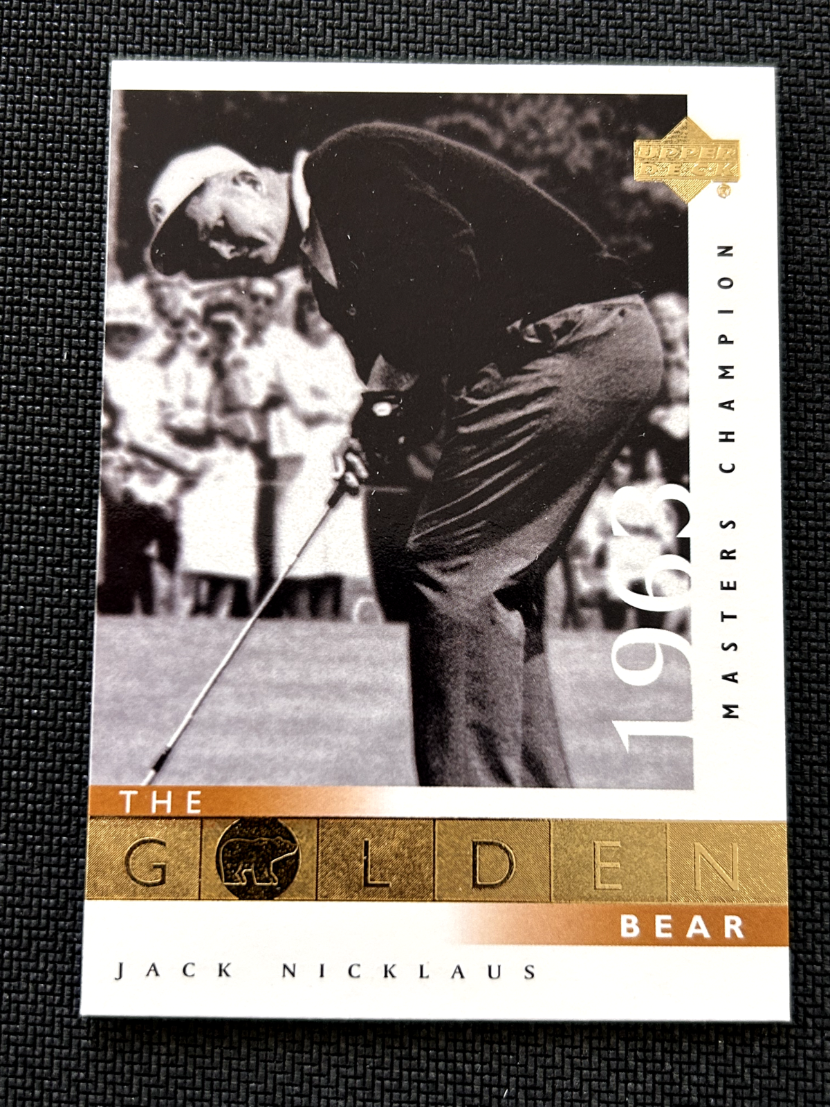 Jack Nicklaus 2001 Upper Deck Golf The Golden Bear #107 1963 Masters Champion