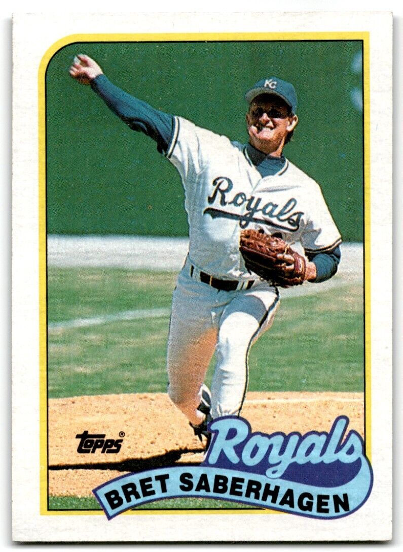 1989 Topps Bret Saberhagen Kansas City Royals #750