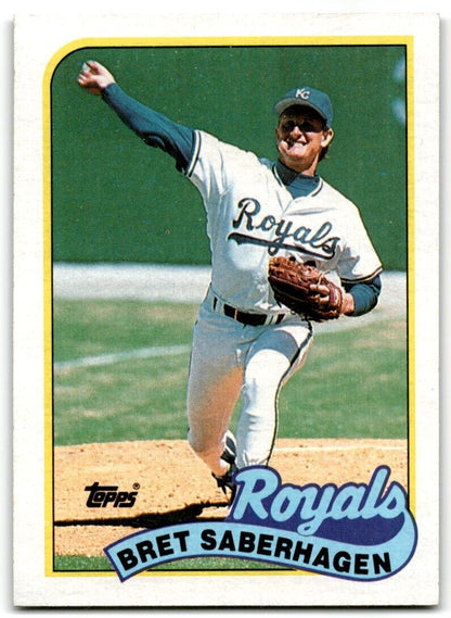 1989 Topps Bret Saberhagen Kansas City Royals #750