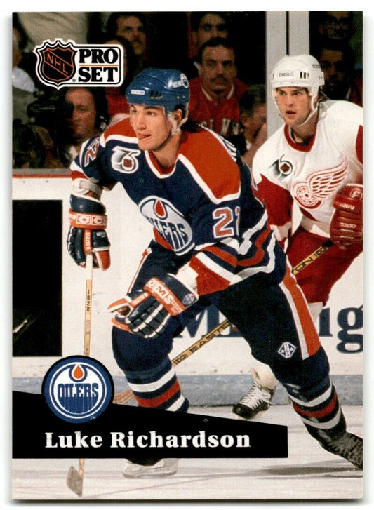 1991-92 Pro Set Luke Richardson Edmonton Oilers #387