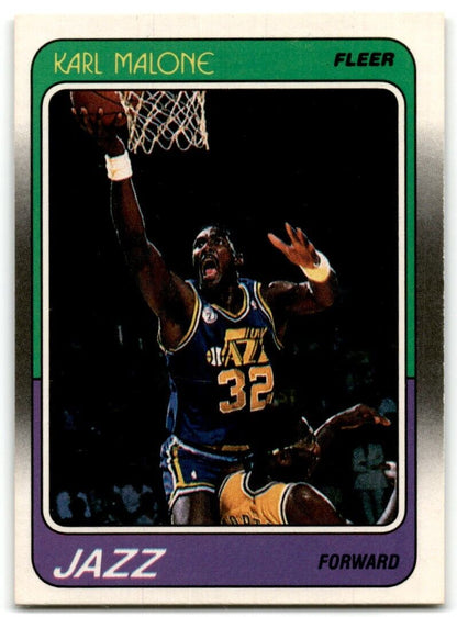 1988-89 Fleer Karl Malone Utah Jazz #114