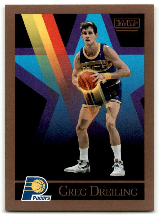 1990-91 SkyBox Greg Dreiling Rookie Indiana Pacers #387