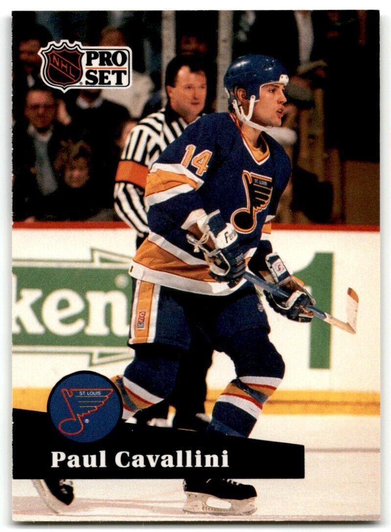 1991-92 Pro Set Paul Cavallini St. Louis Blues #214