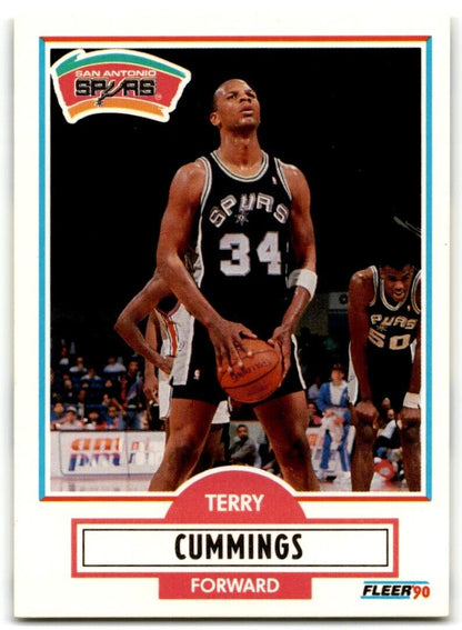 1990-91 Fleer Terry Cummings San Antonio Spurs #170