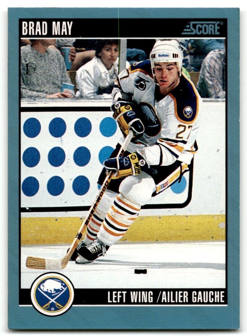 1992-93 Score Brad May Buffalo Sabres #96