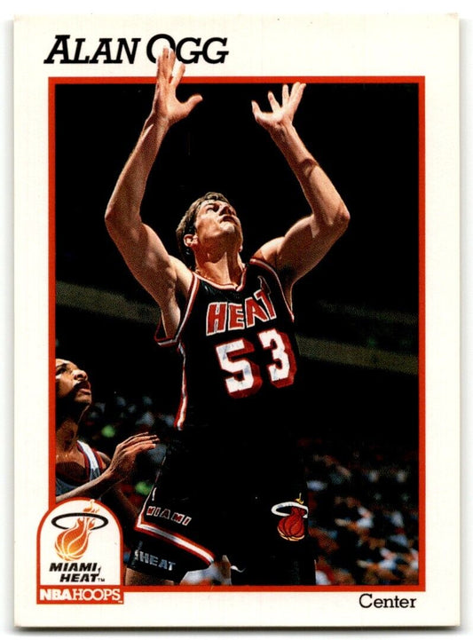 1991-92 Hoops Alan Ogg Rookie Miami Heat #388