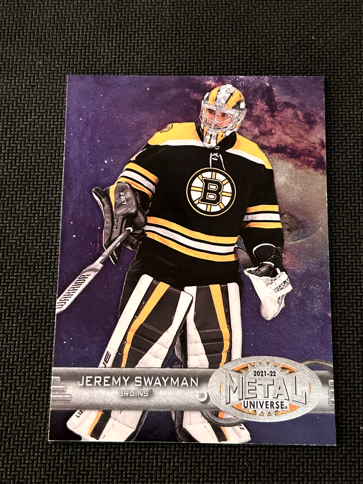 Jeremy Swayman NHL Rookie Metal Universe 2021-22 Boston Bruins R-5 Skybox