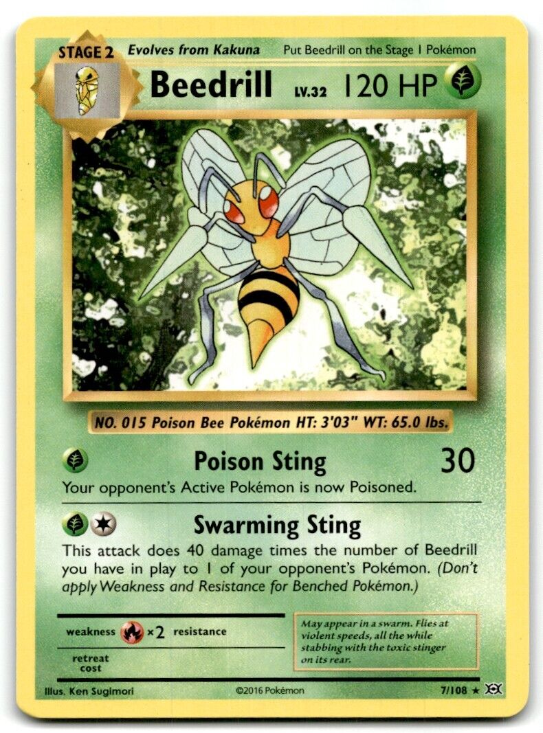 2016 XY - Evolutions Beedrill Stage 2/Rare #7